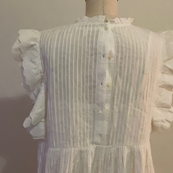 THE GREAT Trellis Dress White sz 2 Medium New Without Tags MSRP$395 - Picture 10 of 14